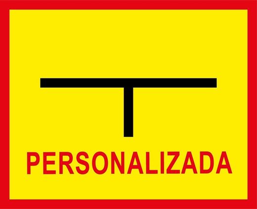 Señal hidrante enterrado luminiscente aluminio clase a