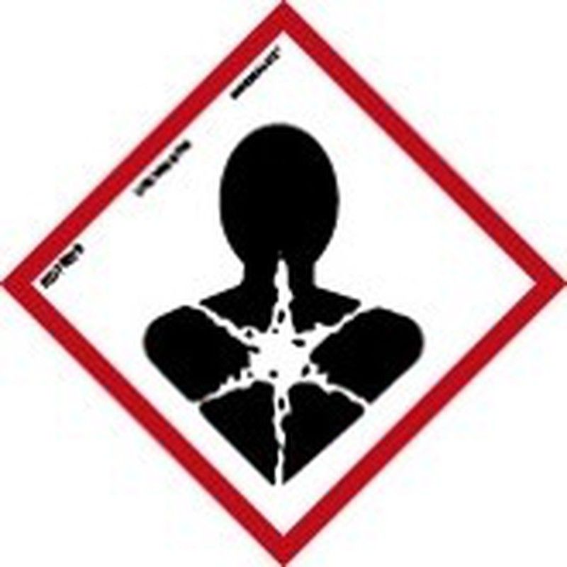 SEÑAL PRODUCTO QUIMICO CON TOXICIDAD AGUDA PVC 0,7mm 300X300mm TOXICO/ VENENOSO