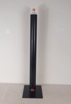 Soporte columna dispensador de pedal para botella