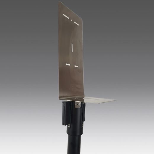 Soporte para colocar sobre poste separador con dosificador de gel